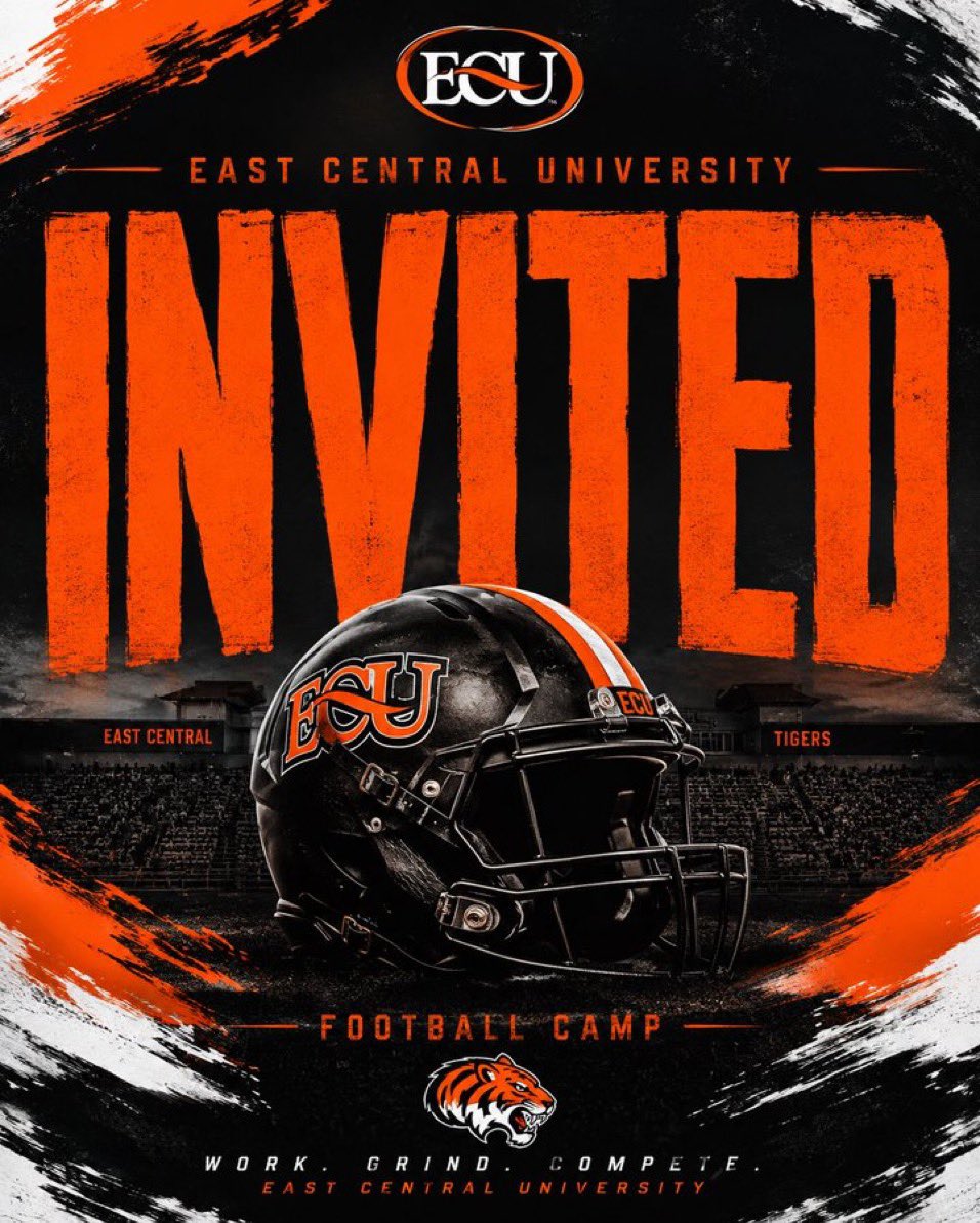 KeithTrendz's tweet photo. Thank you and shout out to @CoachWeaverJr and @ECUTigersFB for the camp invite to showcase my god givin blessings! #AGTG https://t.co/cIiQPOhUBY
