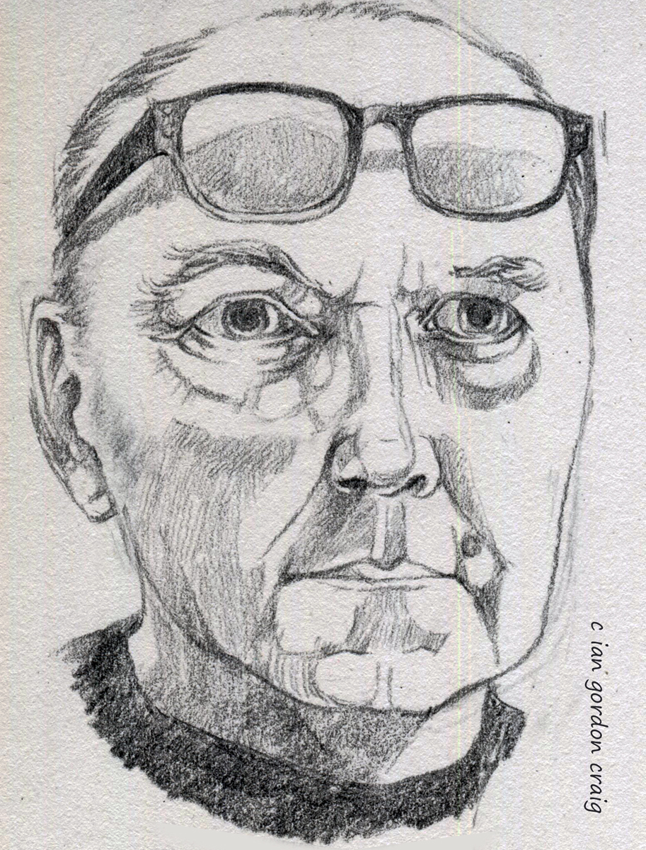 IanGordonCraig's tweet photo. #Sketch #Sketchbook #Selfie. A mirror for a model for a muse. Not attempting anything at all other than just looking and #drawing. But self-portraits still raise a lot of questions. https://t.co/mjdm6Rx3RV