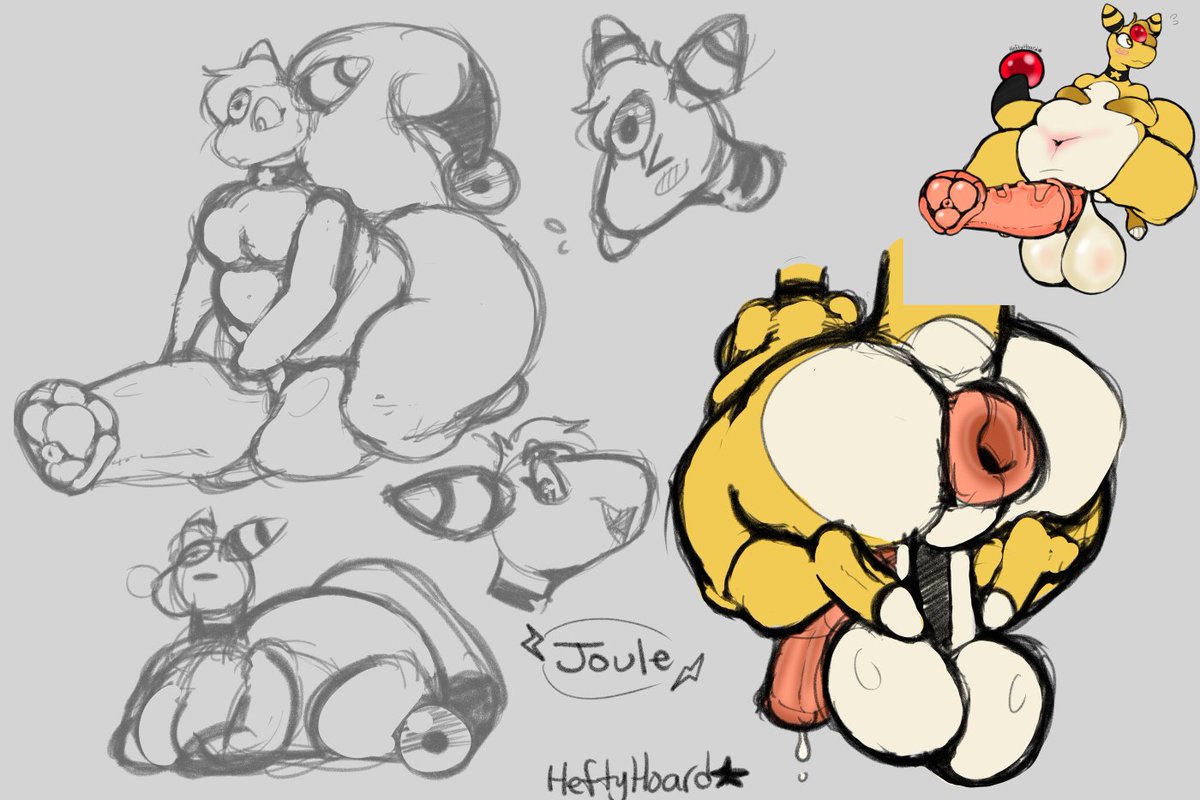 heftyhoard's tweet photo. Some doodles of my silly Ampharos Joule https://t.co/HlkxNlICiE