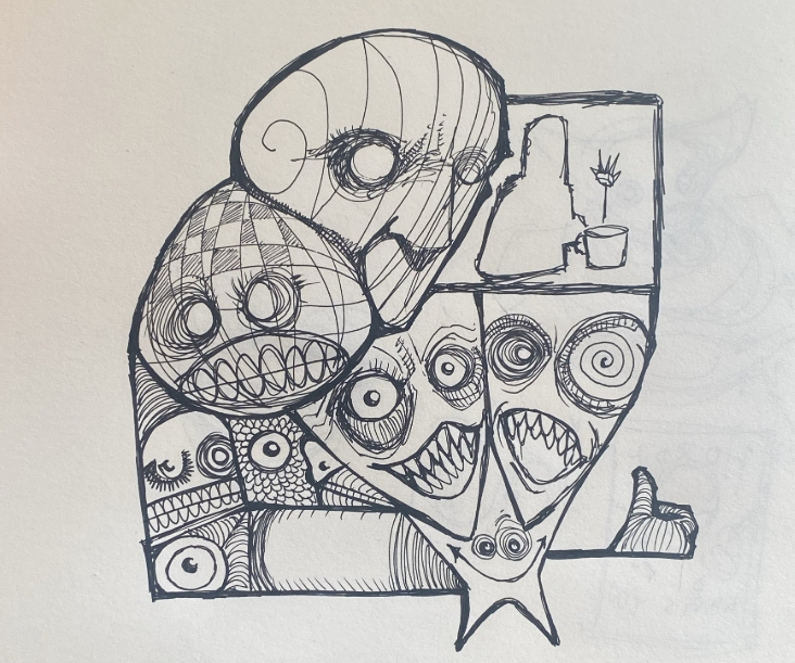 Interlock_Comm's tweet photo. A recent tradition we've grown rather fond of lately are @ArtistByron 's "First Sketch of the Day" pieces✏️

Part warm up, part exploration... and possibly influenced by how well the coffee turned out that morning ☕️😂

So if you have an unexplained attraction to zombie themed creativity, check out more on Byron and THE HORDE below 👇