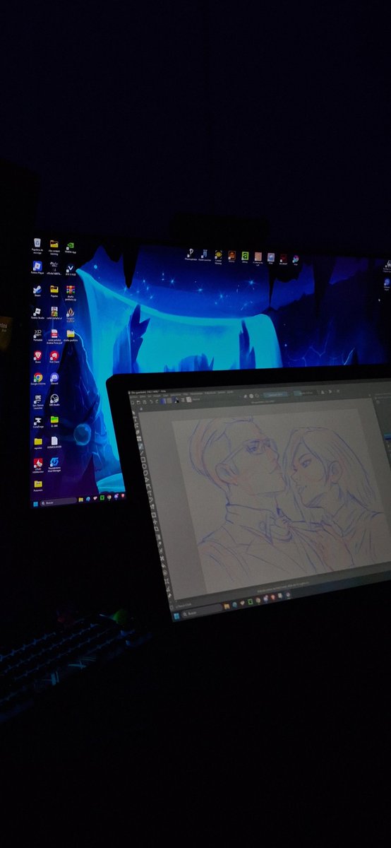 Ardi404's tweet photo. Estrenando tableta nueva y, como no, que mejor que con un dibujo de Valorant (aun en boceto) https://t.co/vbu5PNIARI
