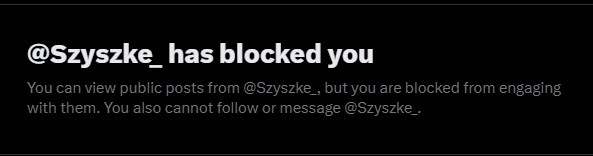 DonnyServusDei's tweet photo. I have officially been BLOCKED by @Szyszke_ in response for me EXPOSING his CORRUPT organization, the #ITPC.
@Szyszke_ is a COWARD.
My friend @TylerJamesNS challenged him to debate.
Szyszke blocked him.
I challenged him to a debate.
Szyszke blocked me.
The 'Chairman' Szyszke is WEAK, and UNFIT to lead ANY Committee.
LEARN THE TRUTH ON THE ITPC!
FIND OUT WHO @Szyszke_ and @SirAlbionBUF REALLY ARE!