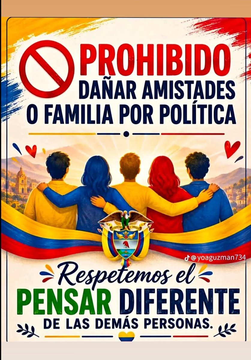 yesesofy's tweet photo. Definitivamente sii, que la política y el pensar diferente no siga generando más odios , que se respeta el libre albedrío y que no nos creamos dueños de la verdad absoluta, cada quien elige por quien votar y eso no te hace diferente. https://t.co/zwciiglTs5
