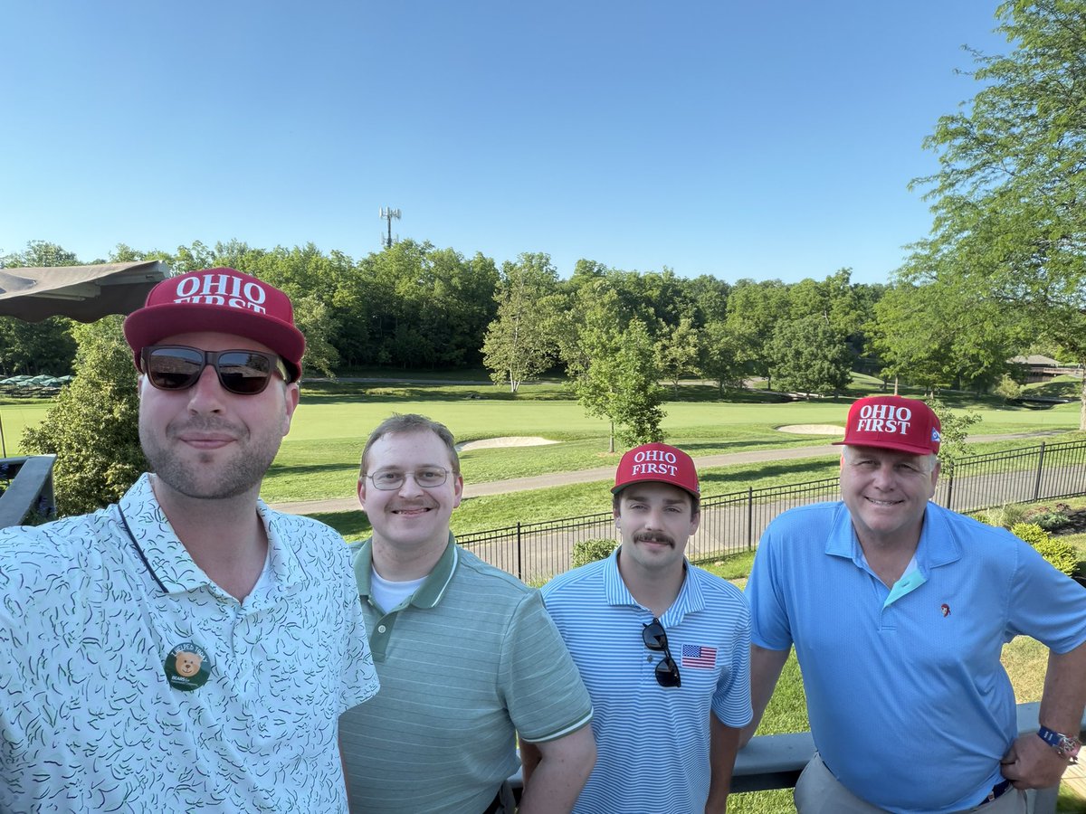 CalGKildow's tweet photo. Ohio First‼️🌰 
Hanging out at the Memorial Golf Tournament Pro-Am today! https://t.co/A7D8fSvMp0