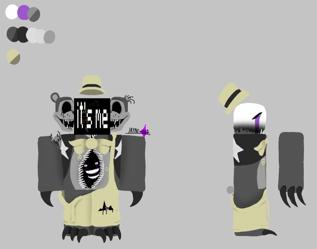 jayne43847's tweet photo. Trauma Bite
"Have you forgotten about me?"
skin for @RealOkodomos 

#fredbear #fnaf #roblox #asym https://t.co/5o3uClkoxk