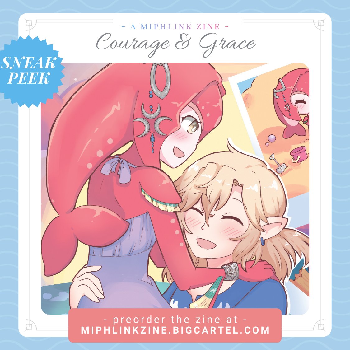Miphlink_Zine's tweet photo. Here's a little ✨️sneak peek✨️ at one of the incredible works found within our pages, created by Laconic Fairy!
Reminder Pre-Orders CLOSE on June 11th, so be sure to get your order in at https://t.co/hyWrwnwFrJ
#miphlink #zelda #zine #botw https://t.co/4Ebt6CznaH