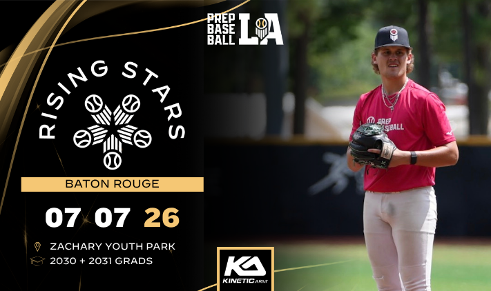 PrepBaseballLA's tweet photo. ✨ 𝐁𝐚𝐭𝐨𝐧 𝐑𝐨𝐮𝐠𝐞 𝐑𝐢𝐬𝐢𝐧𝐠 𝐒𝐭𝐚𝐫𝐬 𝐈𝐃

Join us for our final rising stars event of the summer on Tuesday July 7th at the Zachary Youth Park. Open to all players in the 2030-2031 classes and will serve as an identifier for our Junior Future Games team.

Event page with all the details can be found below ⤵️ 

🖇️ https://t.co/52EHesiXTB
