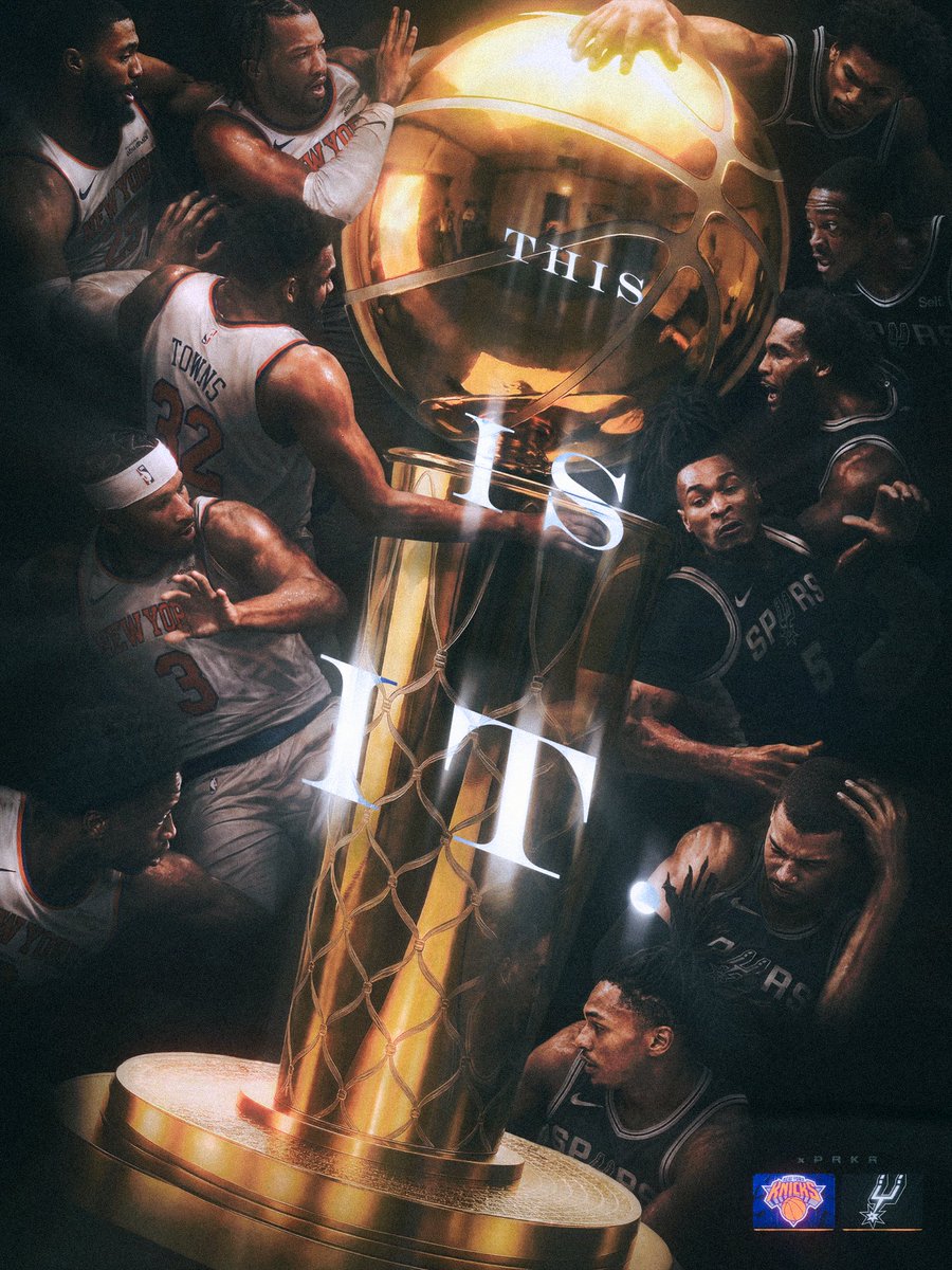 xPRKRx's tweet photo. NBA Finals Poster by me 🎨
@nyknicks vs @spurs https://t.co/SbdvtAIo1c