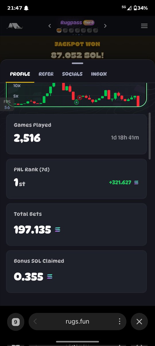 batosti4's tweet photo. @RugsDotFunX @rugsapprentice This is my pnl for the last 30 days 🫡 https://t.co/8yylwau8Mn