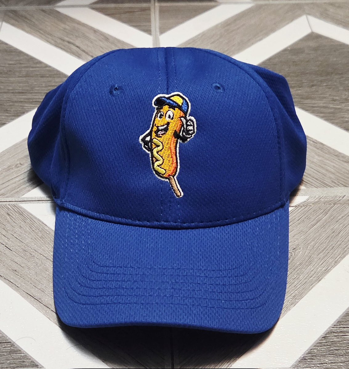 kelabration's tweet photo. Today's franchise collection #capoftheday is the Lake County Corn Dogs. https://t.co/OqWtQjhtpb