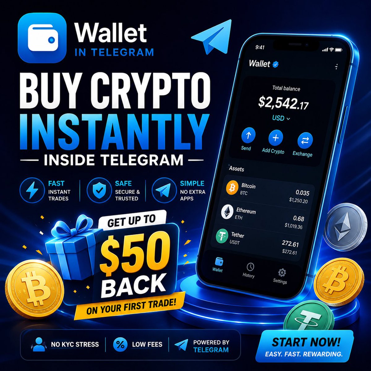 weareaheadltd's tweet photo. @HFM_Nigeria Not enough people know you can trade crypto inside Telegram now…

No Binance, no app switching. Just chat → wallet → trade.

This is what I’m using 👇
https://t.co/SiSA4jAhm5 https://t.co/Mqnhs7q2C3