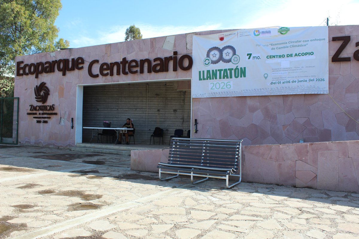 SAMA_Zac's tweet photo. 📣🛞 ¡Quedan pocos días para que concluya el 7mo. Llantatón, te esperamos hasta el sábado 06 de junio!
📍#Ecoparque Centenario "Toma de Zacatecas" 
⏰ De 9:00 a 15:00 horas https://t.co/gGqYDyJ7Gi