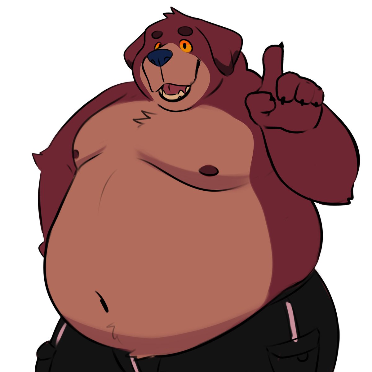 _D0G0BEAR's tweet photo. Now im FAAAAAAAAAAAAAAAAAAT *plap plap* https://t.co/wpJ994RNrR