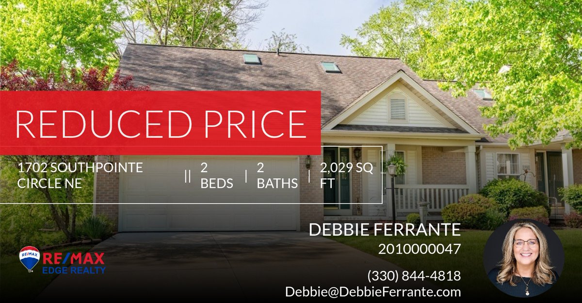 DebbieFerrante's tweet photo. 📍 Reduced Price 📍 This recently reduced home at 1702 Southpointe Circle Ne in Canton won't last long, so, don't wait to set up a showing! Reach out here or at (330) 844-4818 for more information!

Debbie Ferrante https://t.co/NF72Eb5TYv https://t.co/0DI0Ar1A7O