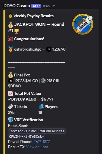 _big_cyndy_'s tweet photo. Throughout May, @Donkey_DAO continued building aggressively and this post might not cover it all lol:

Every time I opened Discord there was another announcement.

@nodekeepers pools paying out $DDAO thanks to DOST
https://t.co/yrb8oJklfz

LP rewards.
NFT rewards.
NFTs earning $MONEY $BONK AND $DDAO.

Tufted, poppin Puffins, donkeys literally everything in the ecosystem earns $DDAO DAILY . https://t.co/iLPxzbIAUo
MEGA ELITE earning even more. 

The launching of the casino.

THEN @Its_Ha_Dost casually burned 350 MILLION $DDAO 🤯

I don’t know what they’re feeding that man😂, but he clearly doesn’t believe in sleeping.

And can we talk about the casino for a second?

The thing barely opened and someone already walked away with over 1,200 ALGO 👀

The funniest part?

The server is somehow even crazier than the announcements:
Giveaways.
Raffles.
Rumbles
Collab with other projects 
Many missed and Singaporean GMs😂
Today alone there were 5? no 6 (damn  I lost count 😂)separate 50A rumbles 😂

You can love DonkeyDAO, hate DonkeyDAO, or think we’re all completely unhinged.

But one thing you absolutely cannot say is that it ain’t building and giving back to the community and investors. 

Few sneaky pics  HEEHAW babyy😜🥵 https://t.co/bkt4sA8zIe