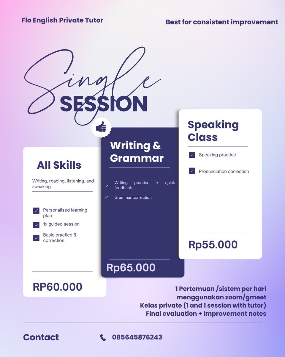 bloomiesflo's tweet photo. @nabblest bisaa kakk, nanti ada Personalized learning, jadi materi yang diberikan menyesuaikan dengan kemampuan sembari menyiapkan kakak untuk tes yang dipilih

https://t.co/Wwiav0iRfC https://t.co/JfHxHkXLA2