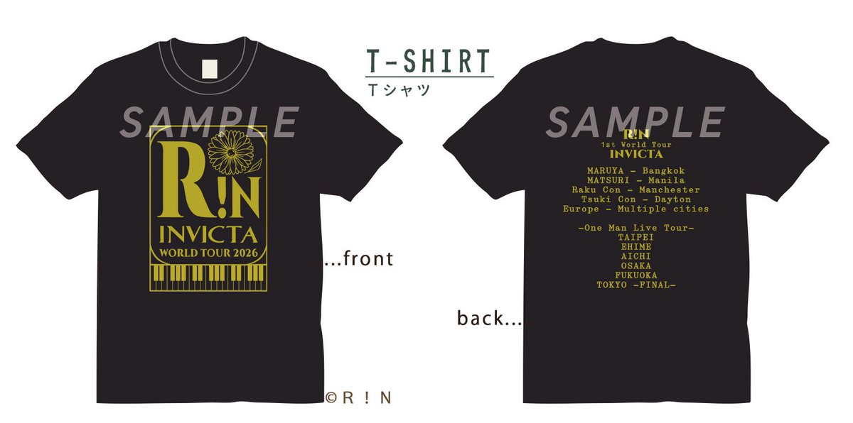 rin_gemie's tweet photo. おはよう🌞
みんなにお知らせです🩷

🌍 INVICTA World Tour T-Shirt 🌍

なんと…

👕 First Edition が残り17枚になりました！

最初に制作したワールドツアーTシャツですが、たくさんの方に手に取っていただき、残りわずかとなっています🥹✨

現在、フランス🇫🇷・ポーランド🇵🇱公演の追加に伴い、新たな「Europe Edition」の制作も検討中です！

そのため、このFirst Editionは最初のデザインとしては最後の在庫になる可能性があります👀

気になっている方はお早めに✨
一緒に世界へ連れて行ってください🌍🩷

ワールドツアーコンプリートセットも大好評販売中です✨海外からもゲットしてくれてありがとう😭

ご購入はこちらから:
https://t.co/kUFm6vZtod

#RIN #Gemie #INVICTA #WorldTour #AnimeMusic