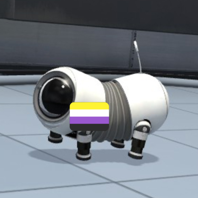 DailyValveLGBTQ's tweet photo. Todays LGBTQ Valve character is Fetchbot from Portal The Lab! They are canonically nonbinary! https://t.co/73YnR2HzjE