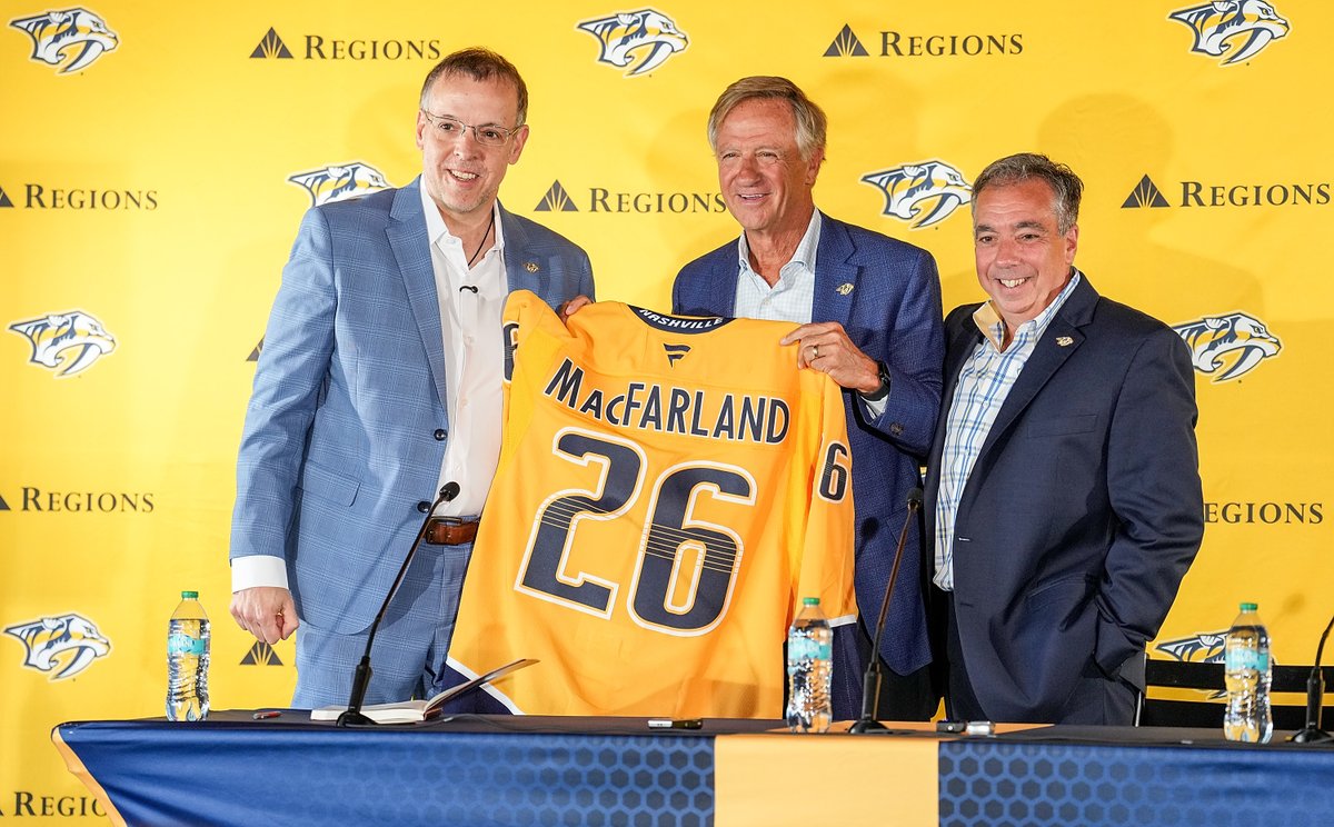 PredsNHL's tweet photo. Chris MacFarland clocking in https://t.co/zZx9IgTCji
