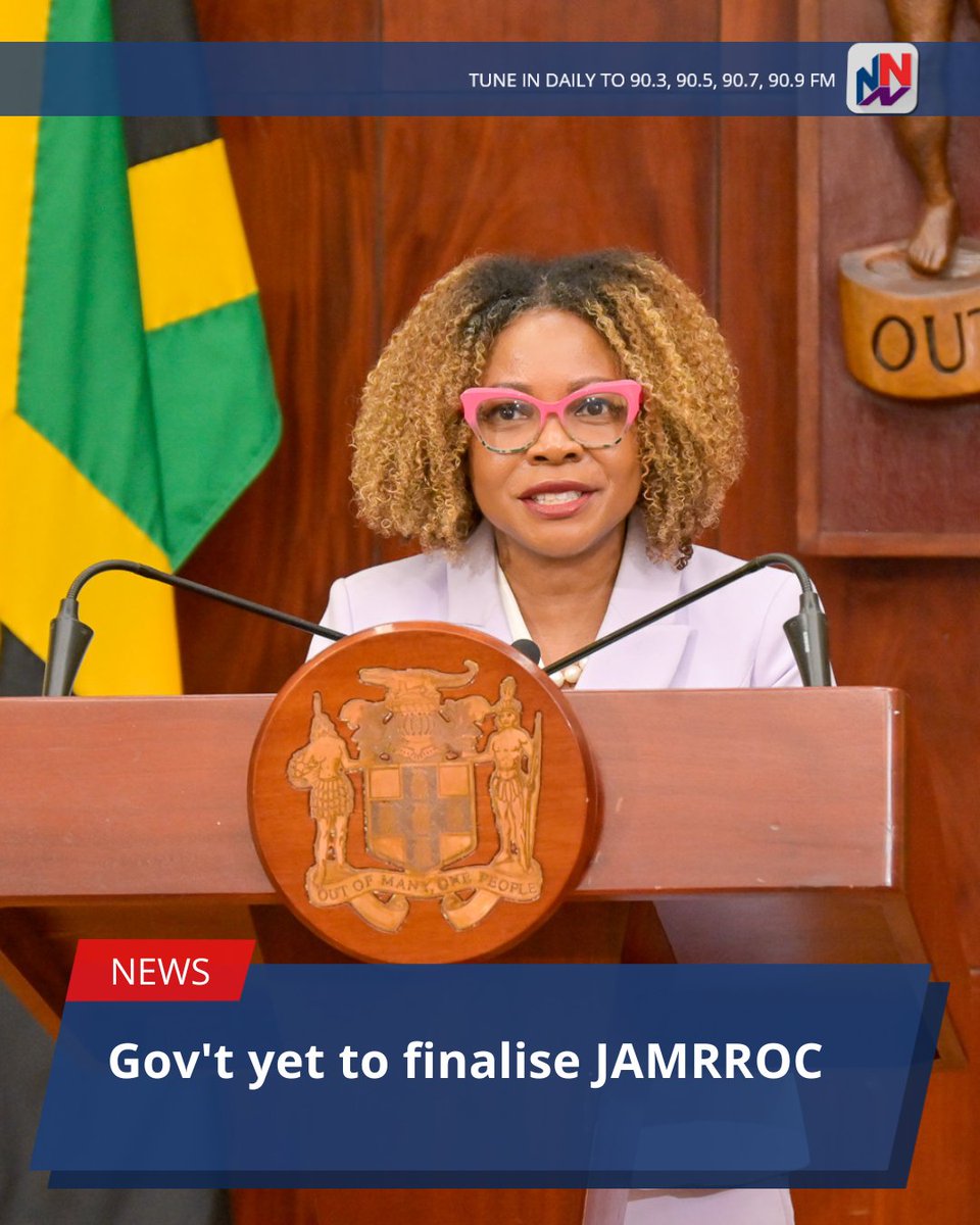 NationwideRadio's tweet photo. Information Minister, Senator Dr. Dana Morris-Dixon, says the members of the Jamaica Reconstruction and Resilience Oversight Committee, JAMRROC, are still being finalised.

JAMRROC is an independent oversight body that will monitor the projects carried out by the National Reconstruction and Resilience Authority, NaRRA.

READ MORE HERE: https://t.co/LXV4UHMv1l