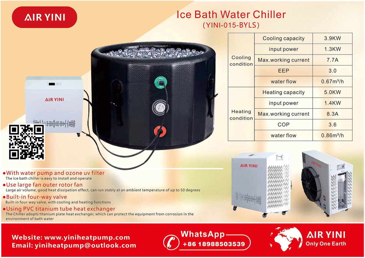 HeatPumpJoseph's tweet photo. Many customers in hot climates have installed water chiller. These come with a filter and water pump. If you have any questions, please contact us.
Website: https://t.co/5gIEad8f1X https://t.co/QDSxUCLpW8