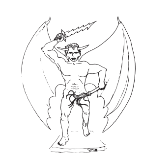 CalstaffTheGold's tweet photo. Type VI demon, from Eldritch Wizardry, Supplement III by Gygax and Blume. https://t.co/e9dY9FyqqU