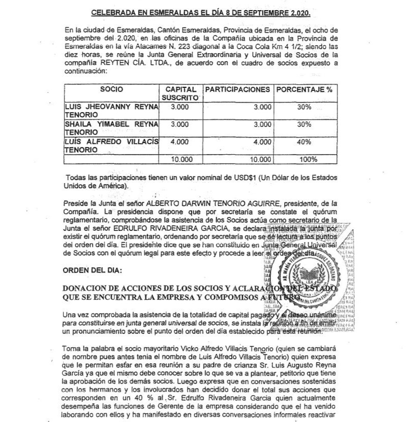 UltimahoraE's tweet photo. Luis Alfredo Villacis Tenorio, ahora conocido como Vicko Alfredo Villacis Tenorio, sí, se cambió el nombre antes de ser candidato a la alcaldía de Esmeraldas, fue un gran contratista de PetroEcuador. Moviendo millones de dólares.
Pronto el especial.