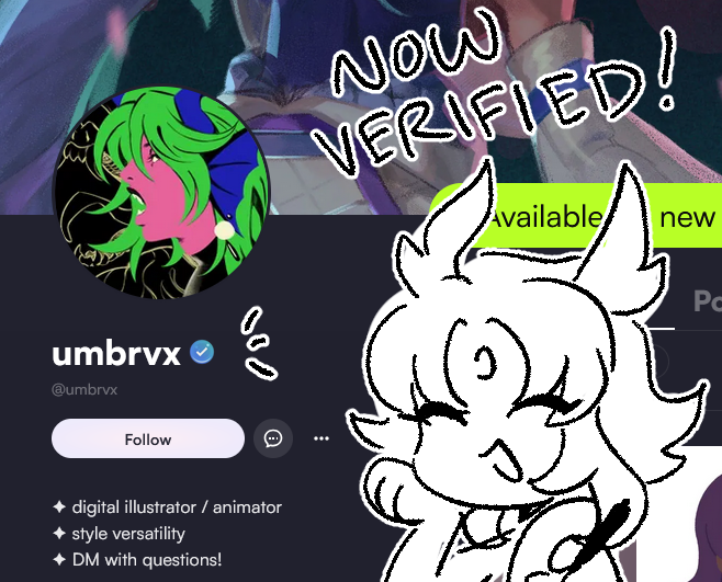 umbrvx's tweet photo. ive been verified on vgen !!
find me there @ the usual username (umbrvx) and i will do any comm req asap <3 https://t.co/XF9v35GFyi