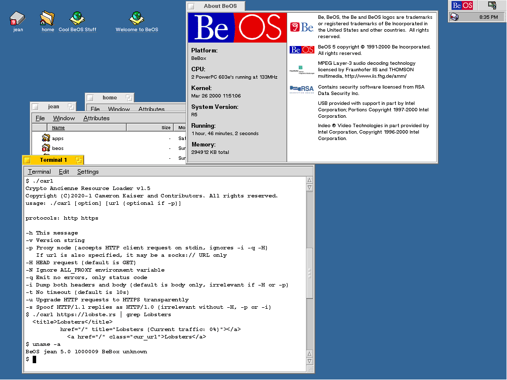 pasadena792's tweet photo. @geoffrey_cain @ComputerHistory I ran BeOS on a Power Macintosh 7300 and later on an HP Intel computer. I loved it. I was so much more stable than Mac OS 8 and 9. BeMail, NetPositive and the rest of the Be software was so cool. Always wonder what would have happened if Apple chose BeOS instead of NeXT. https://t.co/HpTHHjodte