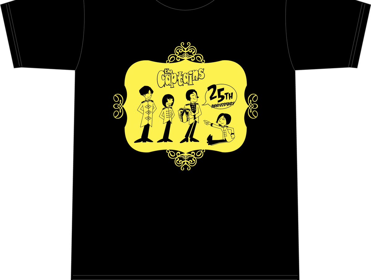 lastgscaptains's tweet photo. ザ･キャプテンズ
結成25周年Tシャツとタオル完成！

明後日6/6(土)
新宿紅布でのライブから販売開始！

Tシャツ3500円
タオル2500円 https://t.co/yxdOH7b21z