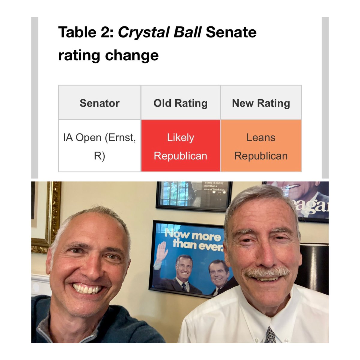 Steven_Okun's tweet photo. The Texas senate race gets all the pub, but I think Iowa a better chance to flip D. 

Hawkeyes hit hard by Trump’s Canada tariffs and Rs in Iowa doing nothing about it. 

@LarrySabato @kkondik @JMilesColeman @Center4Politics have it moving that way. https://t.co/xgjzVmI2Zw
