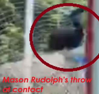 DBAkron's tweet photo. @CallinOutBS18 @NFL_DovKleiman Here' the close up of Mason's ball at the point of striking the net.

And then Allar's.

You believe the Title over the photo's?

WOW! https://t.co/2SBDGpYBaw