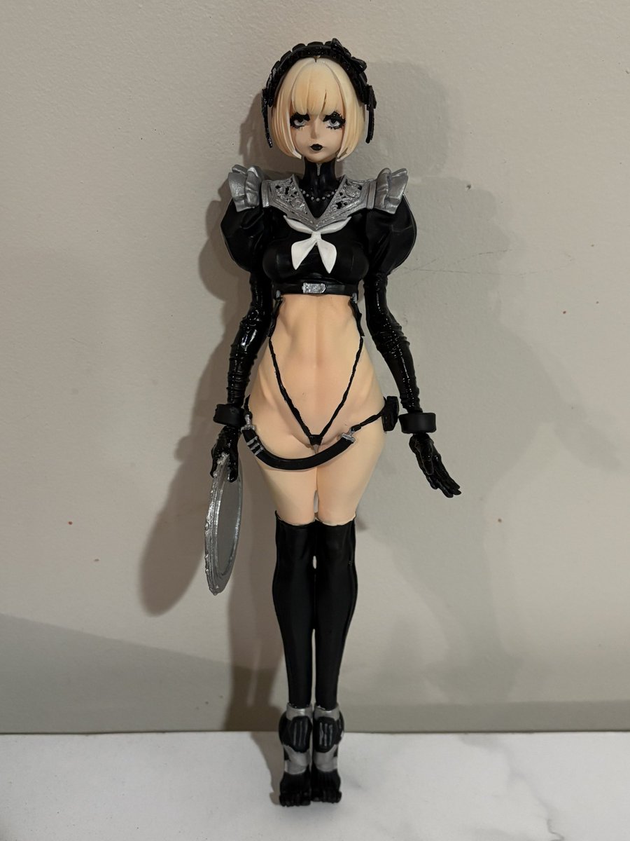 TetsuPet's tweet photo. Finished with my first garage kit 
It’s not the best looking thing ever but I think I did fairly decent. It was my mistake to get one with lots of small lines 🦔 
I had fun &amp; hopefully I can learn from my mistakes when I do my second kit https://t.co/PLfoxNn23q