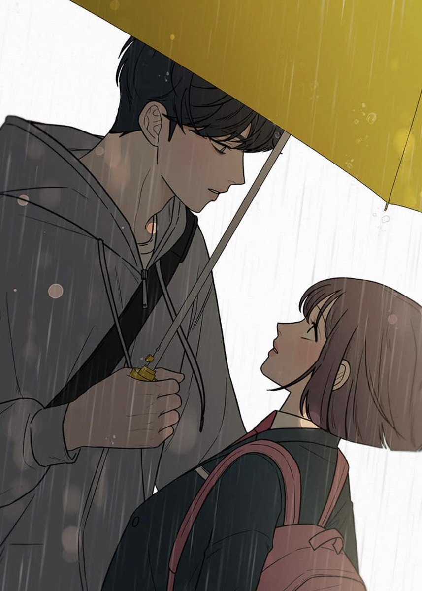 suaebear's tweet photo. when they shared an umbrella vs when they didn’t need one https://t.co/cLyGX27W5G