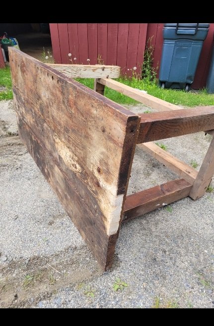 Based_Jedi's tweet photo. Pulled this old beat-up workbench out of the shed and refinished it today to be part of the new workshop. https://t.co/Nqa3p4JnEJ
