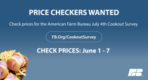 LaFarmBureau's tweet photo. Curious what a traditional July 4th cookout will cost you this year? 🇺🇸 🌭 🗽 
Help find out by participating in the American Farm Bureau's Summer Cookout Survey! 
🔗: https://t.co/E3JHEAoXTd https://t.co/1eztRYPilA