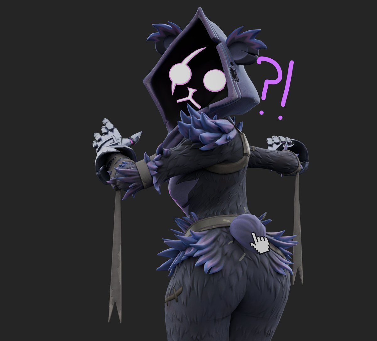 bunc___'s tweet photo. here lemme help you out a real quick- there we go #raventeamleaderhasarabbittailnow https://t.co/urYUJLObv5