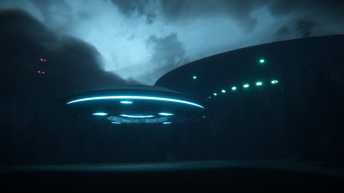 Jessi55xc's tweet photo. World: Signal in the Clearing
Author: 인살_INSAL 

This shadowy forest at night feels alive with quiet tension and wonder. Super eerie and cool! 👽

#VRChatPhotography #VRChat https://t.co/zbQLmPp9ii