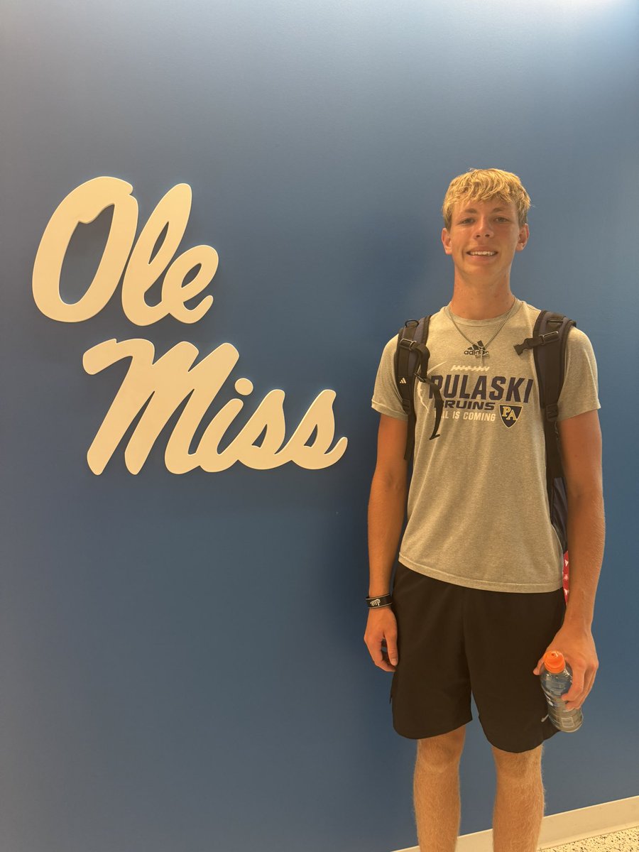 Sullivan_Caleb7's tweet photo. Had a great camp with @OleMissFB today. Thank you Coach @joe_judge1 for the conversation and to all the coaches and staff for organizing a great camp. I look forward to my next visit! @CoachGolding @FisherRay_5 @connorheraty_ @CoachToddCooley @jakesugarman1 @jerms3_ @mackenzie_ray6 @drm_12 @MarkKelley33 @Jay_wright4 @coachtaylorpa @CoachJJ0NES @Eternallyhis96 @NexGenbyApex @QBHitList