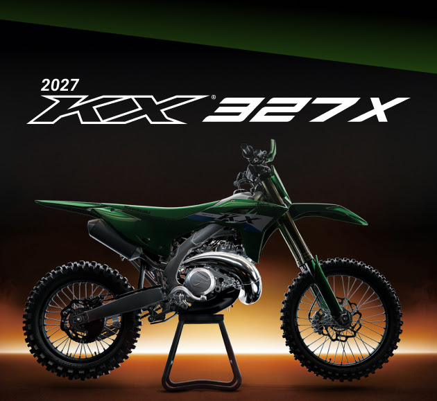 Dealernews's tweet photo. Just in time for the moto world to focus on the outdoors with the #NationalMotocross kick-off at #PalaRaceway, @KawasakiUSA finally dropped its teased #2Strokes this week. MSRP $9,699 and dealer deliveries beginning at the end of 2026. #Kawasaki 
https://t.co/YDl72b9997 https://t.co/d3wwlYhBjR