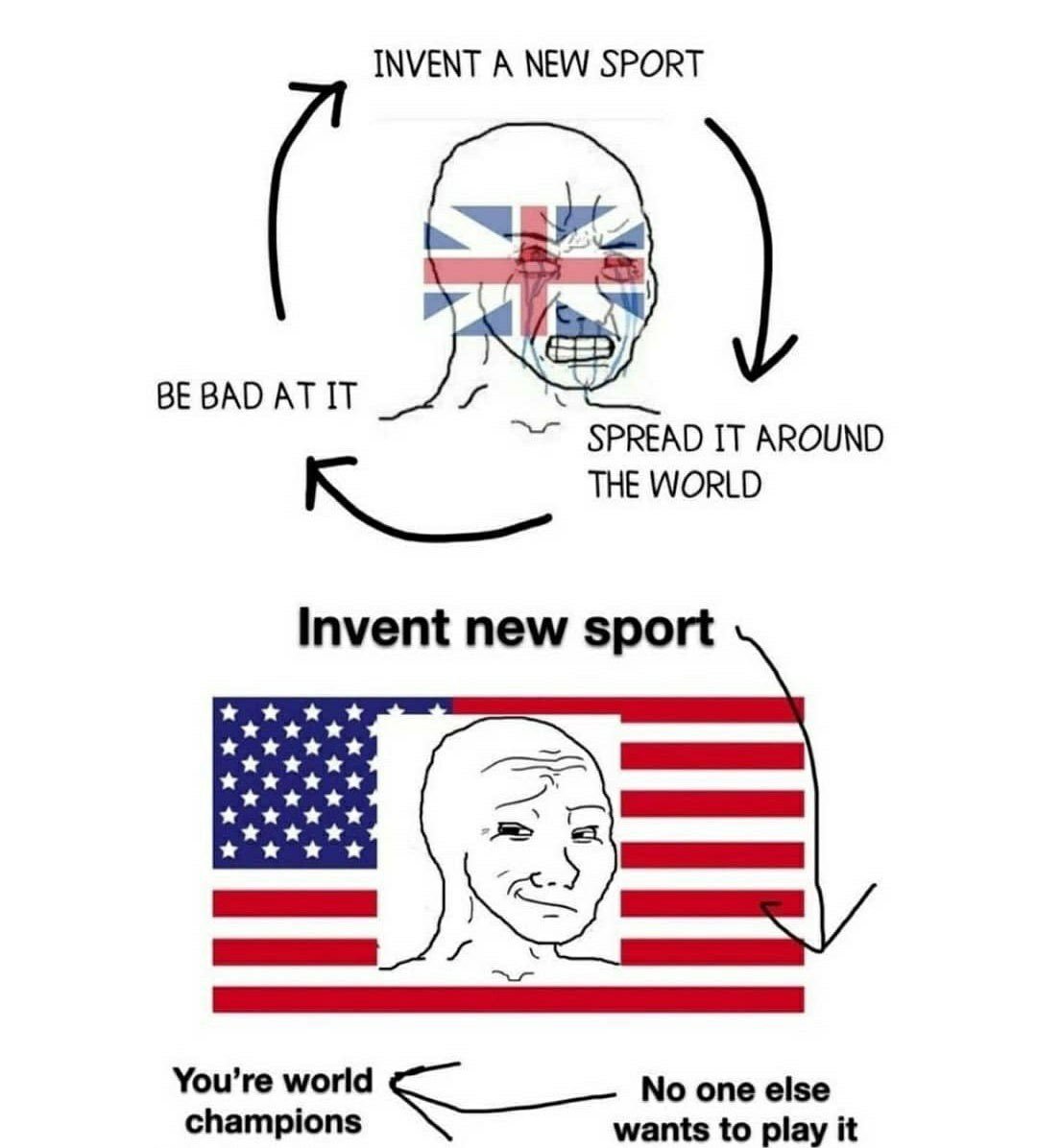 AndrewGash's tweet photo. @ManagerTactical Meanwhile, the US 🇺🇸 is World Champion every year at the Superbowl. https://t.co/tC00XdaymZ