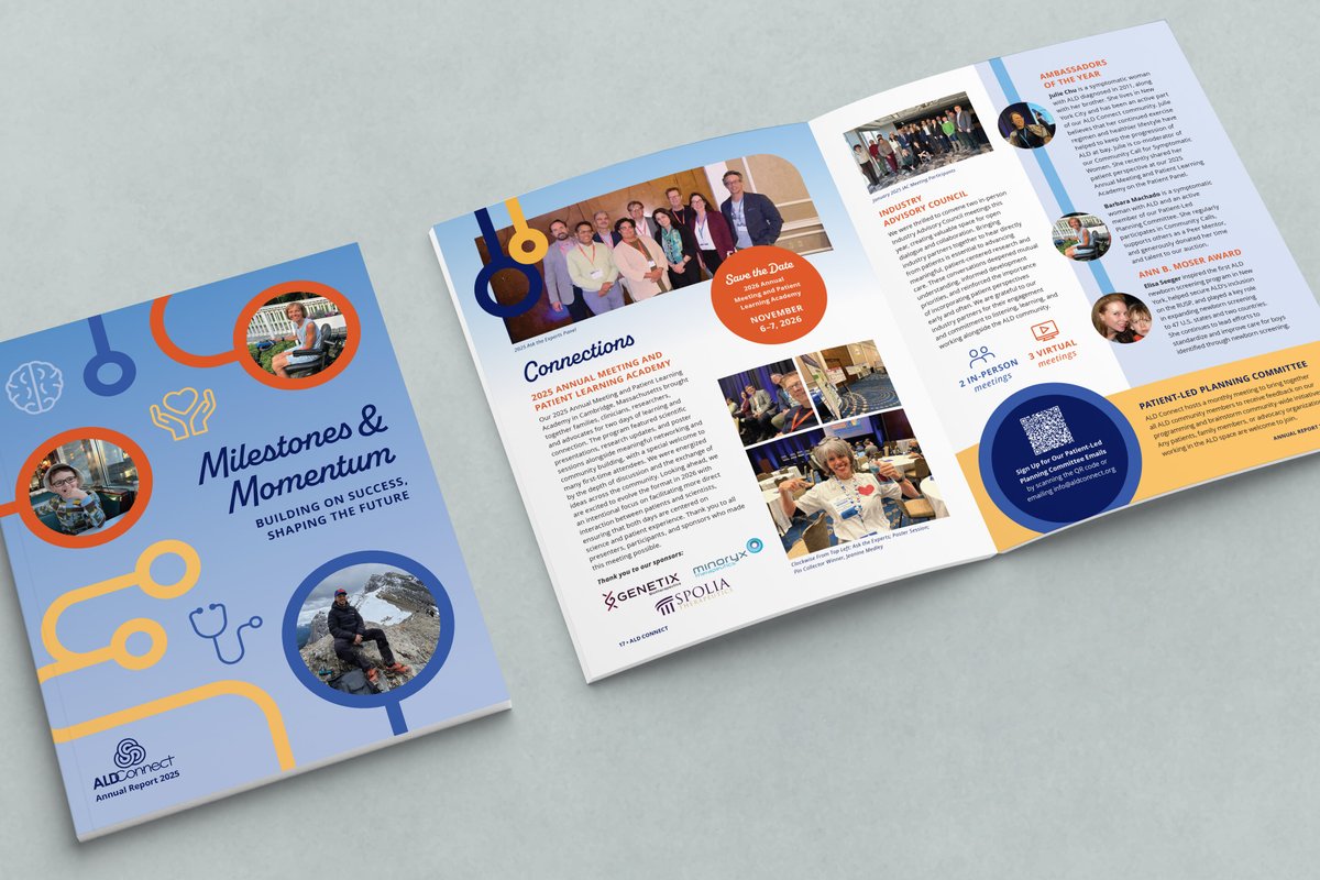 EightMoonMSP's tweet photo. Eight Moon™ partnered with non-profit ALD Connect to design their 2025 annual report. Dynamic pathways guide the reader through patient stories, innovations in research, and other milestones. 💙

#EightMoon #AnnualReport #NonProfit #IlluminatingBrands #Design #GraphicDesign https://t.co/vRrTw3tPkh