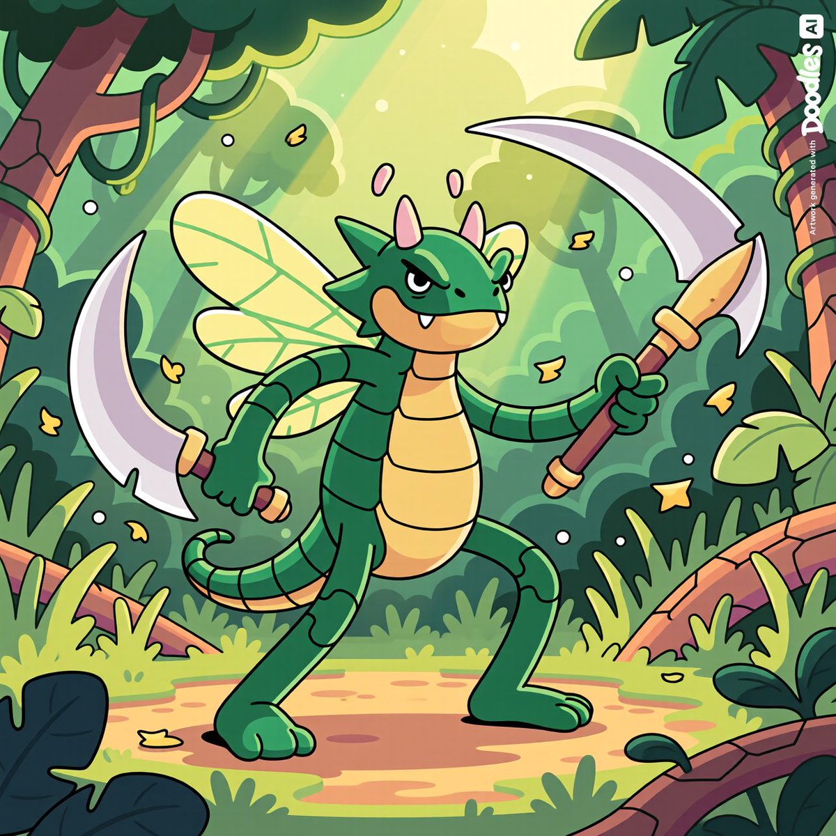 JR_OnChain's tweet photo. As I close out the final FIVE Pokedoods... 

I wanted to show you a few more PokeNOTS lol from the @doodles AI Generator which still look great but not quite what I'm going for haha

WHOSE THAT POKEMON!? https://t.co/35vCeAGzp1