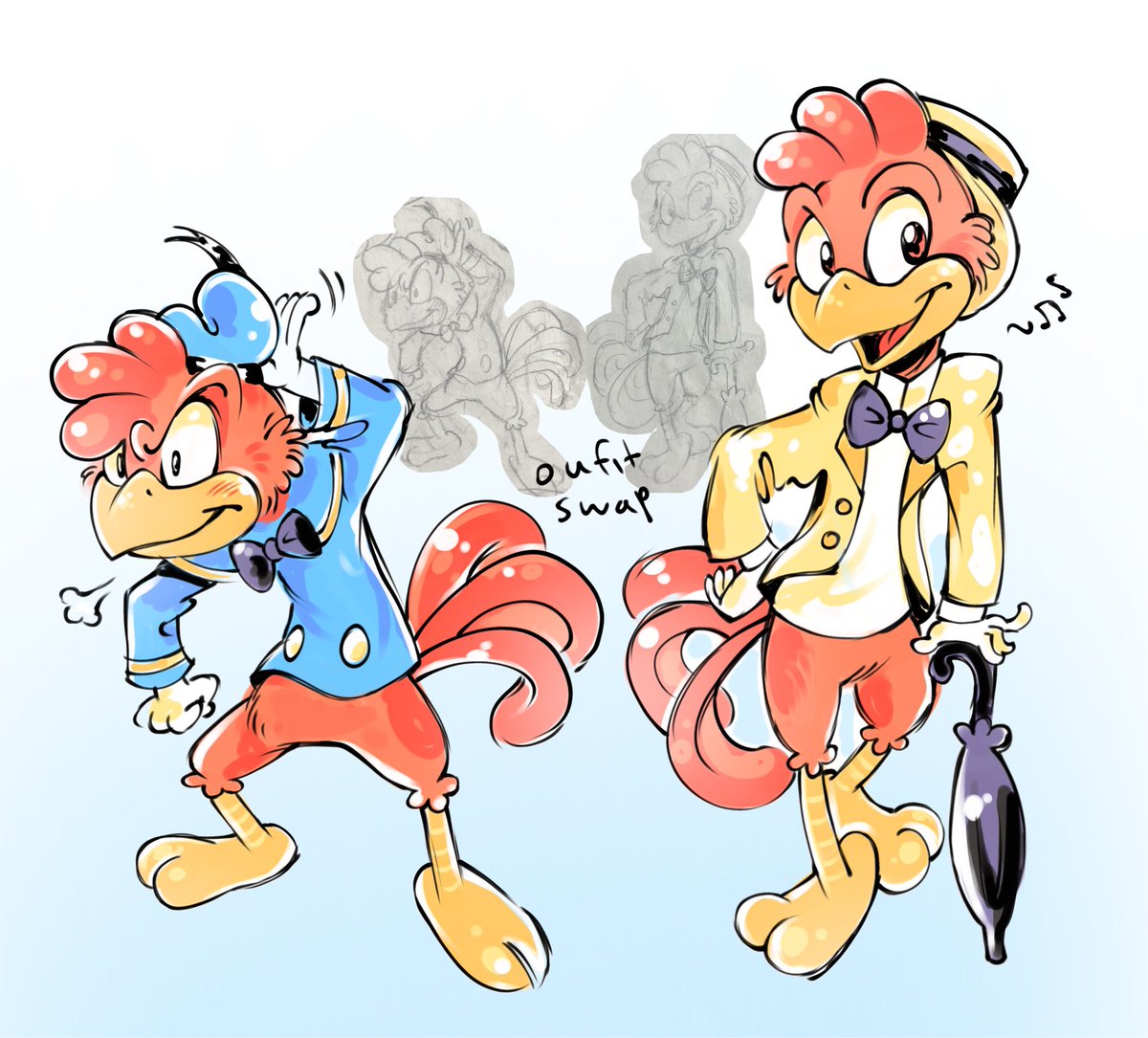 AnonFerri_SGC's tweet photo. Drawing this bc I’m petty of how whenever they do outfit swaps they always keep Pancho in his pants for some reason, 

Goddamnit take that man’s pants off?!! let him be free!!🤬 https://t.co/8WJfeBaJMx