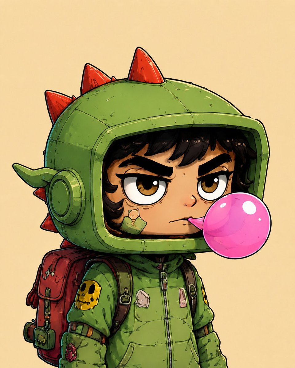 0xjassOP's tweet photo. Blokyz Chronicles — Day 2/20

Meet Bubble Rex 🦖🫧

A tough look
A fearless attitude
And a spirit built for adventure

Don't let the bubble gum fool you. Bubble Rex walks his own path and never follows the crowd.

Every scratch on the helmet tells a story. Every mission leaves a mark.

🚀 The Blokyz Chronicles journey continues. For the next 18 days, a new Bloky will be revealed each day with its own personality, style, and story.

This is only the beginning...
Day 2 of 20 
What do you think of Bubble Rex

#BlokyzChronicles #Day2 #Blokyz #NFT #NFTCommunity #Web3 #DigitalCollectibles #NFTArt #CryptoArt #PFP #Web3Community