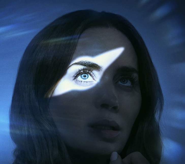 nightwriter22's tweet photo. One of the most fascinating aspects of Steven Spielberg’s Disclosure Day isn’t the mystery surrounding the film. It’s something strikingly obvious and upfront, right there in the marketing.

THE EYES. 

The eyes serve as one of the central visual and thematic motifs in Steven Spielberg’s new sci-fi thriller Disclosure Day, starring Emily Blunt, Josh O’Connor, Colin Firth, and Coleman Domingo.

The recurring imagery of eyes, particularly the striking upside-down blue eye featured prominently in the posters and billboards, symbolizes the act of seeing hidden truths. 

The film explores the idea of humanity finally opening its eyes to something that has always been present, whether government secrets or extraterrestrial intelligence. 

The inverted eyes, in particular, suggest an unfiltered or altered form of perception: the world as it truly is, rather than how we’ve been conditioned to see it.