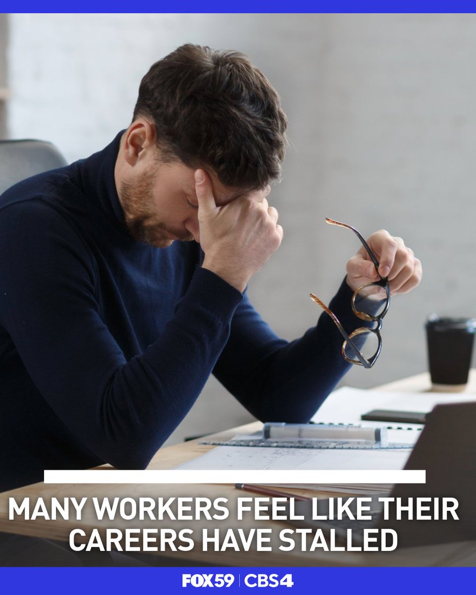 FOX59's tweet photo. With limited opportunities for promotions and raises, many workers feel like they've hit a career wall: https://t.co/KBZpLkUklv https://t.co/r7PMHrGKiG