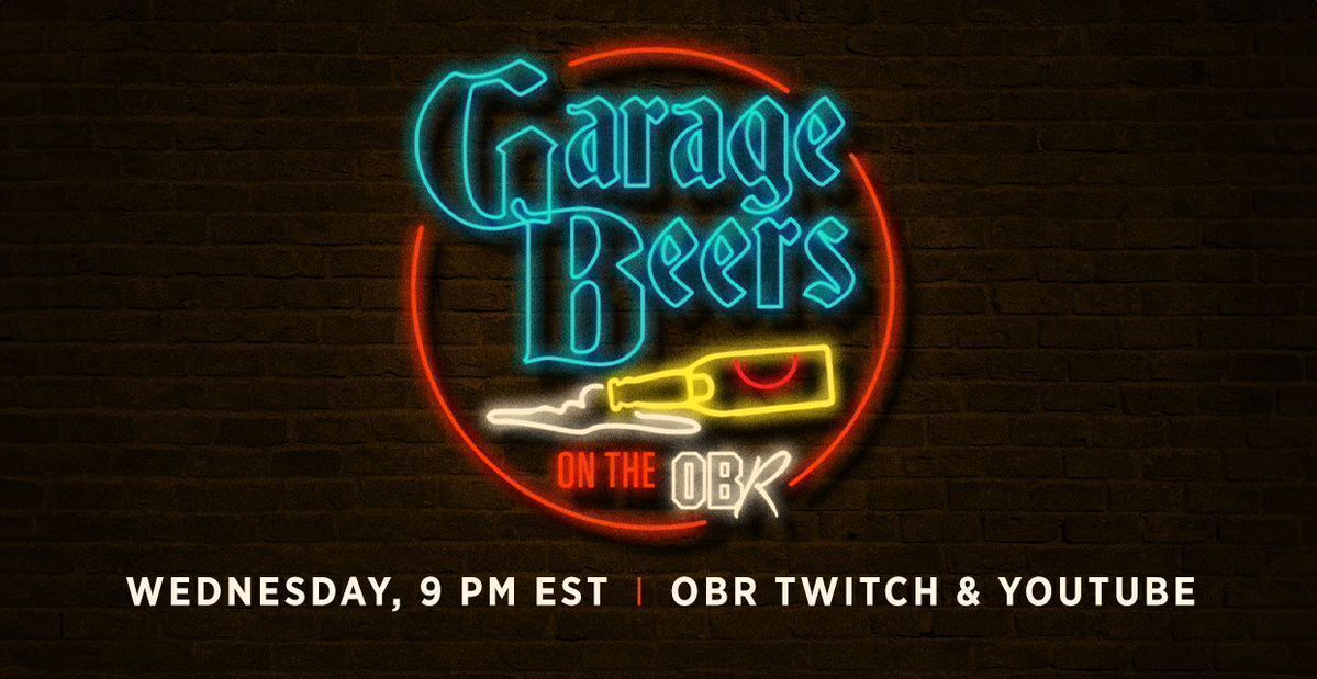 TheOBR's tweet photo. Get the beers on ICE! @TheGarageBeers LIVE starts in ONE HOUR!

Tonight, the boys drinks some beers and talk:
- #DawgPound Myles Garrett trade reaction
- #GuardsBall in the Bronx
- #NBA & #NHL Finals
- AND MORE!

See you at 9pm:
YT: https://t.co/ywUGHoUBG1 
Twitch: https://t.co/MF7eJH182h