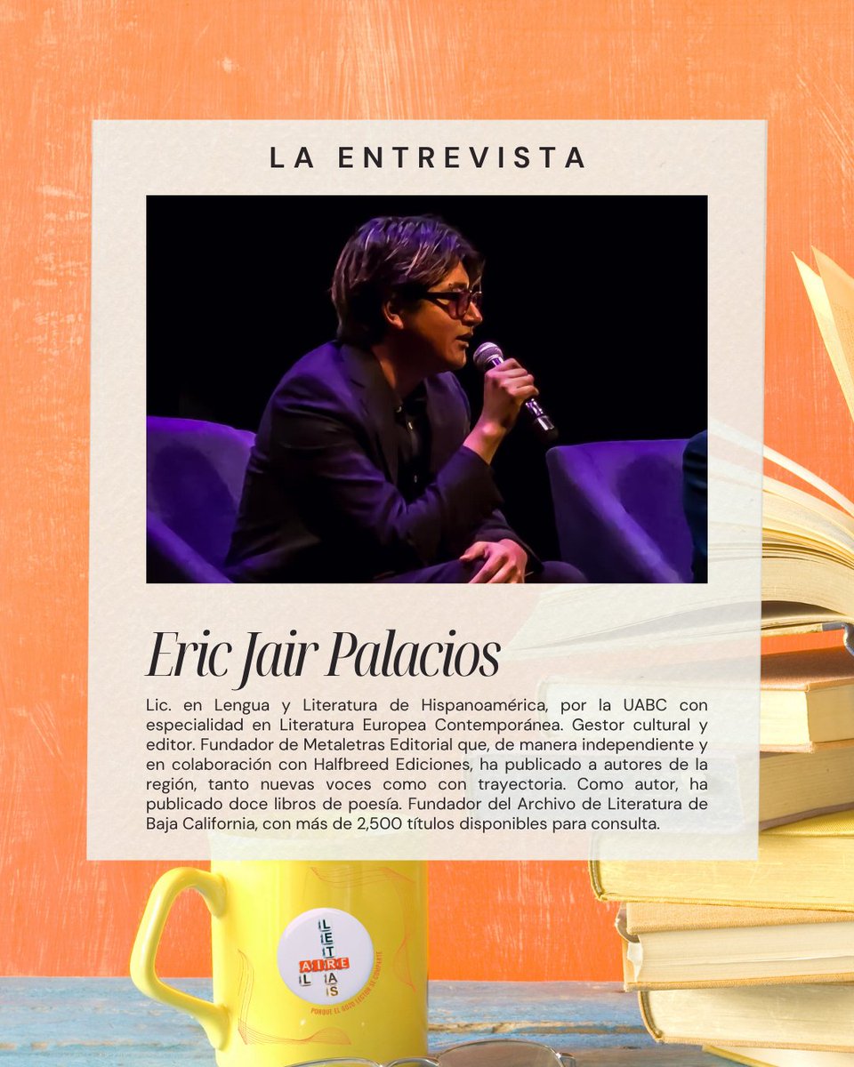 Letras_al_Aire's tweet photo. Nuestros invitados de hoy, en 𝙇𝘼 𝙀𝙉𝙏𝙍𝙀𝙑𝙄𝙎𝙏𝘼:
✮⋆˙ᴄʀɪsᴛɪɴᴀ ᴍᴀ́ʀǫᴜᴇᴢ
✮⋆˙ᴇʀɪᴄ ᴊᴀɪʀ ᴘᴀʟᴀᴄɪᴏs
Te esperamos en el estreno de temporada:
🗓️ jueves 4 de junio
🕘 9:00 p. m.
📻 Fusión 102.5 FM
¡ᴘᴏʀǫᴜᴇ ᴇʟ ɢᴏᴢᴏ ʟᴇᴄᴛᴏʀ sᴇ ᴄᴏᴍᴘᴀʀᴛᴇ! https://t.co/9MAj34nb4P