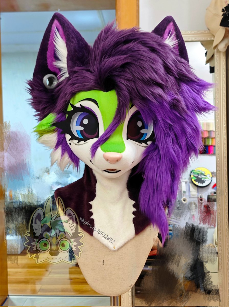 ghosts76532892's tweet photo. Sister with purple hair！❤️🔥❤️🔥
Owner is here → 🍬Kandi🍬 on ins

#furry #FursuitEveryday #fursuitmaking #fursuiter  #kemonofursuit #commissions #fursuit  #fursuitmaker #fursuithead https://t.co/34SzRedHLC